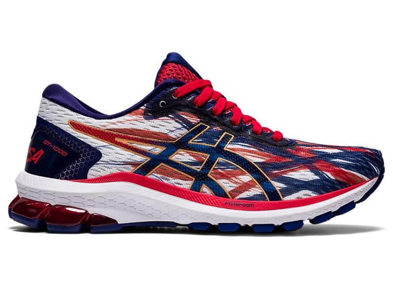 Dámské Běžecké Boty Asics GT-1000 9 Bílé 47058TULV